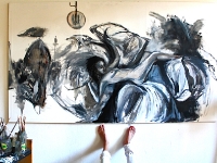 Roman balance/ 2014/ Oil on canvas/ 220x120 cm/ Mary Dee