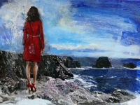 Bretagne en rouge 4/2011/Acrylic on photographic paper/ 29,5 x 21 cm