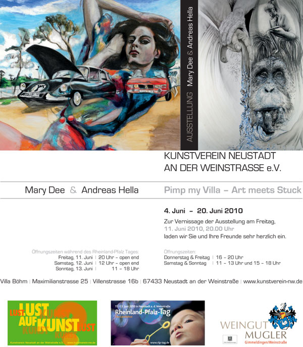 Ausstellung Villa Böhm, Mary Dee & Andreas Hella